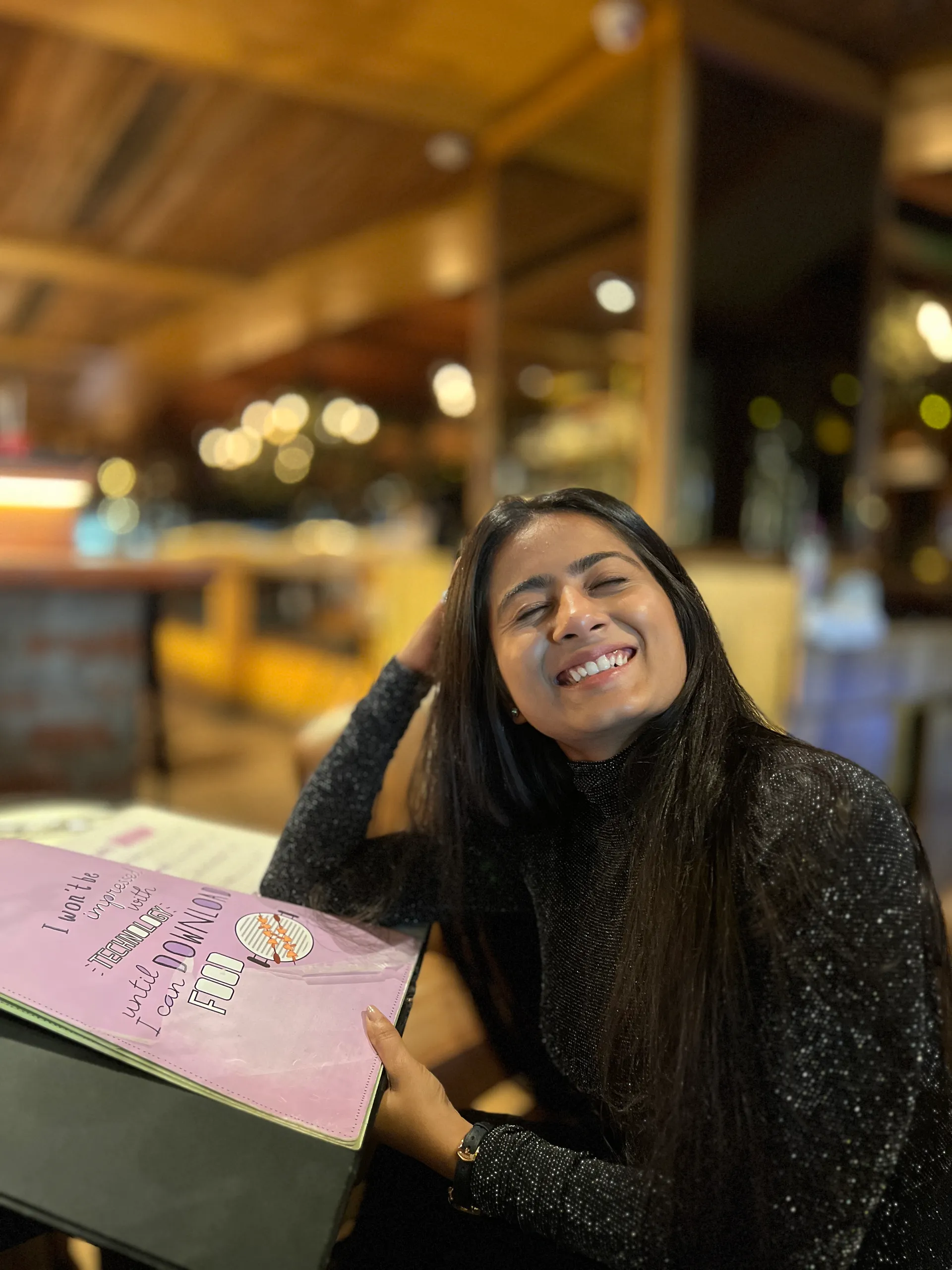 Tanya Gupta working as a makeup director on location