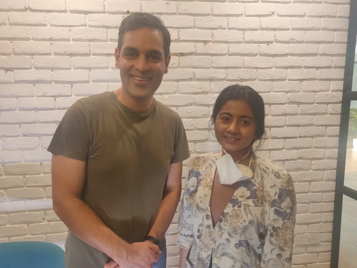 Ankur Warikoo with makeup artist Tanya Gupta