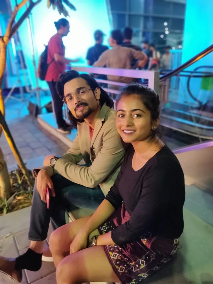 Bhuvan Bam with makeup artist Tanya Gupta