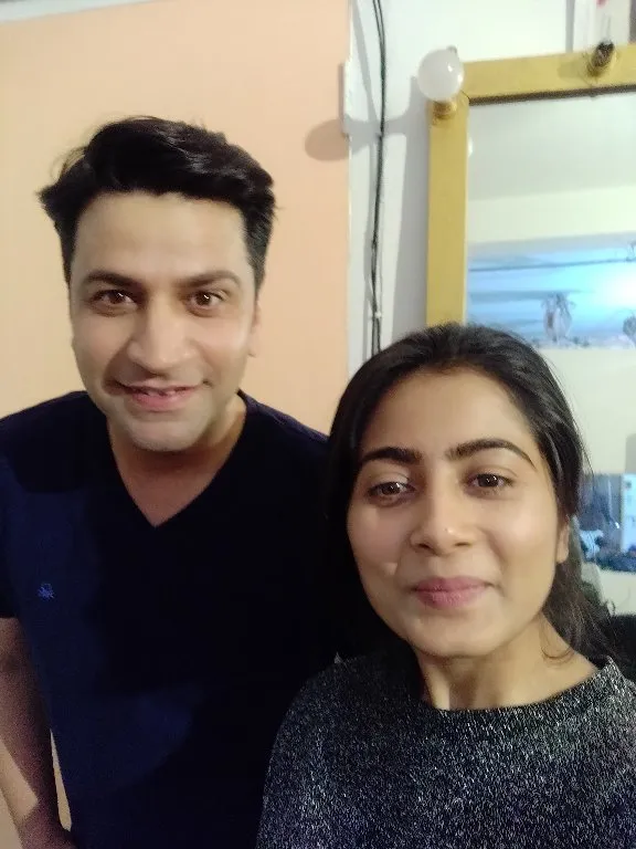 Kunal Kapur with makeup artist Tanya Gupta